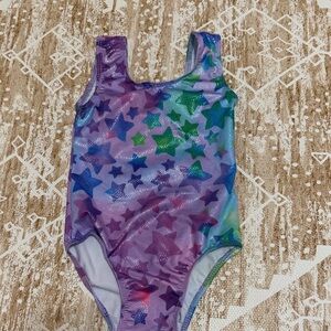Starry Kids leotard  in Purple and Green 2T